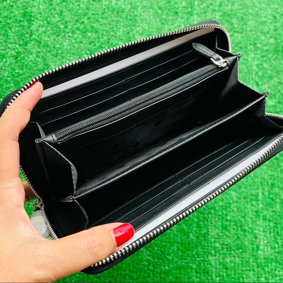 Kate Spade Glitter Large wallet Black - Picture 3 of 16